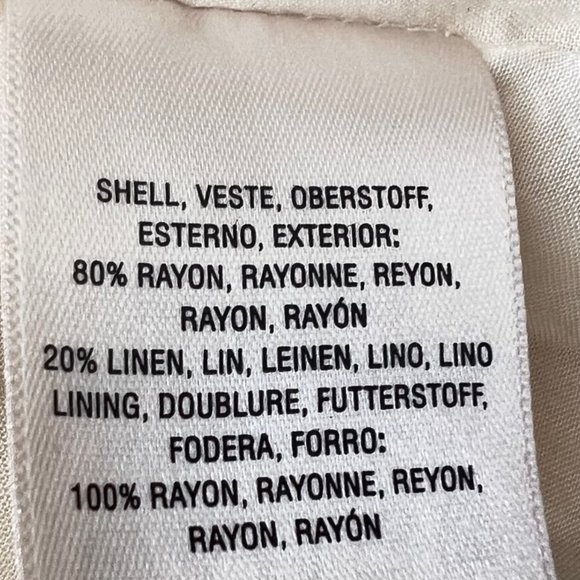 NEW! Anthropologie 44 of 52 Conversations Linen Blend Pencil Skirt, size 0 - Picture 13 of 16